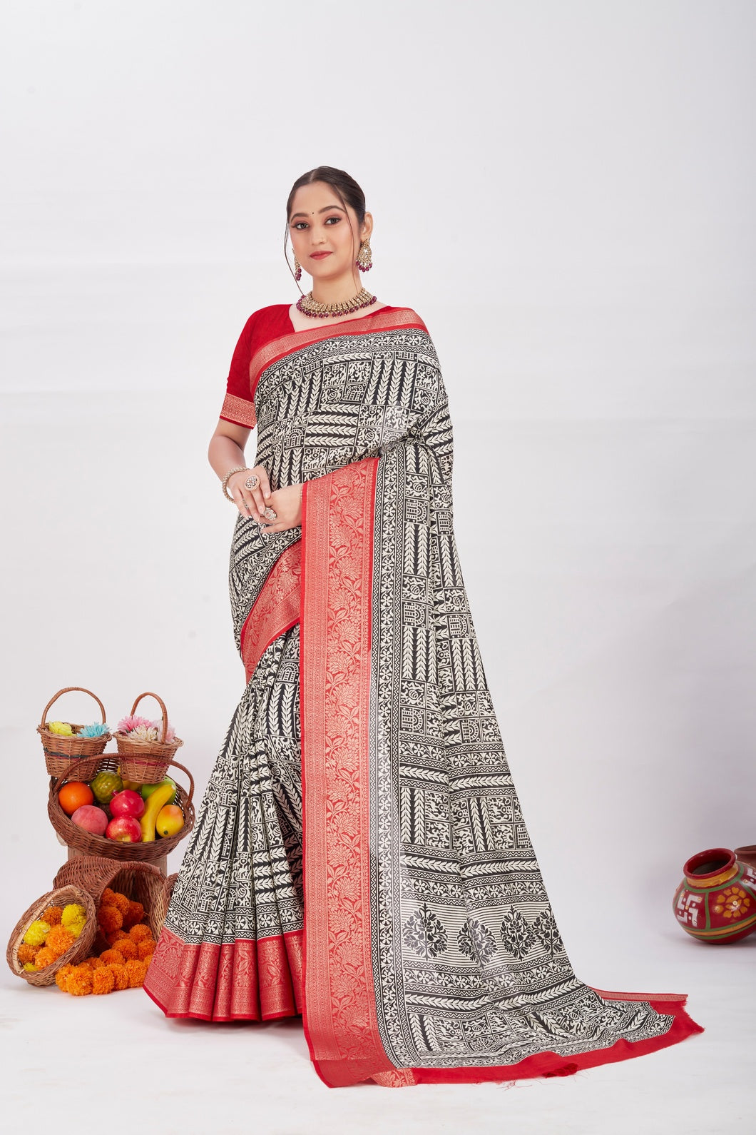 "New Designer Saree Collection – Black, Bandhani, Net & Pattu Sarees with Cotton Petticoat | Party Wear & Traditional Look"